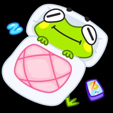 Стикер из набора Fromg для Телеграм: Анимированные 😴