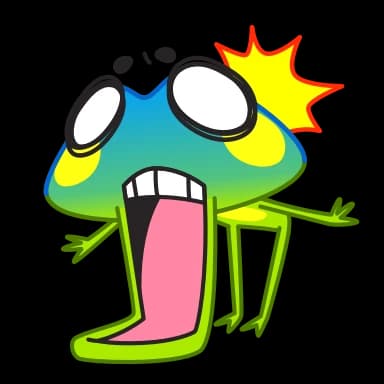 Стикер из набора Fromg для Телеграм: Анимированные 😱