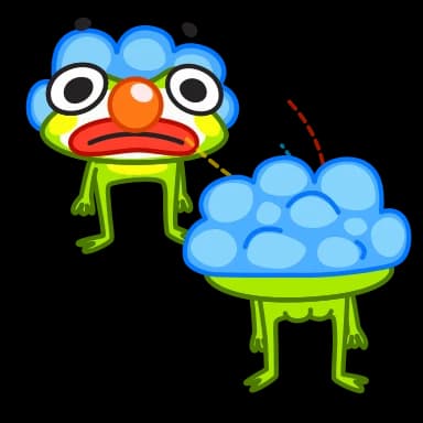 Стикер из набора Fromg для Телеграм: Анимированные 🤡