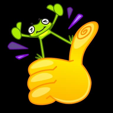 Стикер из набора Fromg для Телеграм: Анимированные 👍