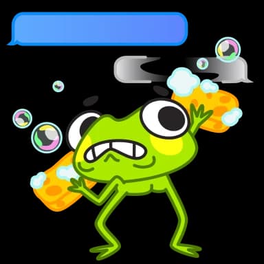 Стикер из набора Fromg для Телеграм: Анимированные 😬