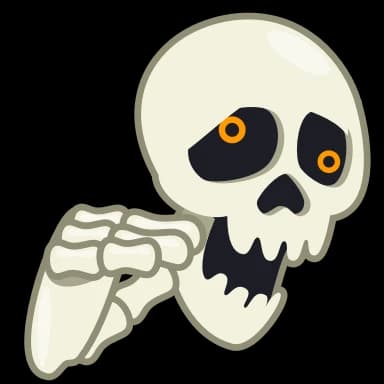Стикер из набора Skull для Телеграм: Анимированные 😒