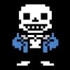 Эмодзи из набора Undertale Санс и Папирус [Автор: РЭД анархий(@REDanarhy173)] для Телеграм: Статические 😐