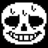 Эмодзи из набора Undertale Санс и Папирус [Автор: РЭД анархий(@REDanarhy173)] для Телеграм: Статические 💀