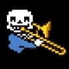 Эмодзи из набора Undertale Санс и Папирус [Автор: РЭД анархий(@REDanarhy173)] для Телеграм: Статические 🎺