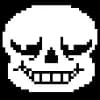 Эмодзи из набора Undertale Санс и Папирус [Автор: РЭД анархий(@REDanarhy173)] для Телеграм: Статические 💀