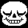 Эмодзи из набора Undertale Санс и Папирус [Автор: РЭД анархий(@REDanarhy173)] для Телеграм: Статические 💀