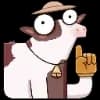 Эмодзи из набора chpic.su • @EmojisTG | Апрелька для Телеграм: Статические 🐮