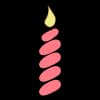 Эмодзи из набора vsesvoitut.com @vse_svoi_here для Телеграм: Статические 🕯