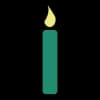 Эмодзи из набора vsesvoitut.com @vse_svoi_here для Телеграм: Статические 🕯