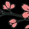 Эмодзи из набора Whispering Sakura @InkByBelariana для Телеграм: Статические 🌸
