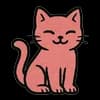 Эмодзи из набора Whispering Sakura @InkByBelariana для Телеграм: Статические 😺