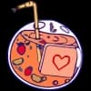 Эмодзи из набора Вкусная водичка @cute_enot_art для Телеграм: Статические 🥤