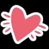 Эмодзи из набора flowers & hearts для Телеграм: Статические 🧡