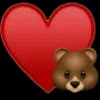 Эмодзи из набора flowers & hearts для Телеграм: Статические ❤️