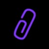 Эмодзи из набора Фиолетовый алфавит от @delaimem для Телеграм: Статические 🖇️