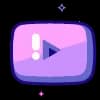 Эмодзи из набора violet @cute_enot_art для Телеграм: Статические 📹