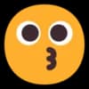 Эмодзи из набора Windows 11 Smileys для Телеграм: Статические 😗