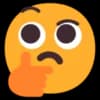 Эмодзи из набора Windows 11 Smileys для Телеграм: Статические 🤔