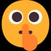 Эмодзи из набора Windows 11 Smileys для Телеграм: Статические 🤫