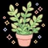 Эмодзи из набора жду лето @cute_enot_art для Телеграм: Статические 🪴