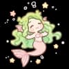 Эмодзи из набора жду лето @cute_enot_art для Телеграм: Статические 🧜♀️