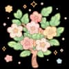 Эмодзи из набора жду лето @cute_enot_art для Телеграм: Статические 💐