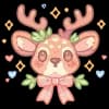 Эмодзи из набора жду лето @cute_enot_art для Телеграм: Статические 🦌