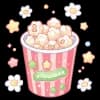 Эмодзи из набора жду лето @cute_enot_art для Телеграм: Статические 🍿