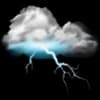 Эмодзи из набора ☁ Weather: @Faittereya ☁ для Телеграм: Статические ⛈️