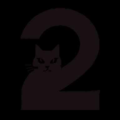 Эмодзи из набора (@ShoutoEmoji) ABCAT для Телеграм: Анимированные 2️⃣