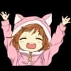 Эмодзи из набора Маленькие девочки @Nyasticks для Телеграм: Статические 🥳