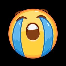 Эмодзи из набора Animated Emoji для Телеграм: Анимированные 😭