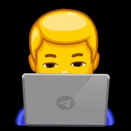 Эмодзи из набора Animated Emoji для Телеграм: Анимированные 👨💻