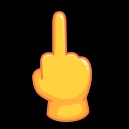 Эмодзи из набора Animated Emoji для Телеграм: Анимированные 🖕