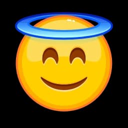 Эмодзи из набора Animated Emoji для Телеграм: Анимированные 😇