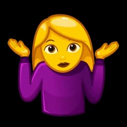 Эмодзи из набора Animated Emoji для Телеграм: Анимированные 🤷♀️