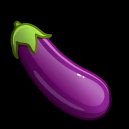 Эмодзи из набора Animated Emoji для Телеграм: Анимированные 🍆