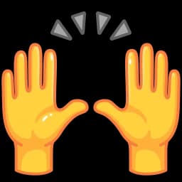 Эмодзи из набора Animated Emoji для Телеграм: Анимированные 🙌