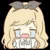 Эмодзи из набора Alice Emoji :: @line_stickers для Телеграм: Статические 😭