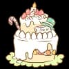 Эмодзи из набора Alice Emoji :: @line_stickers для Телеграм: Статические 🎂