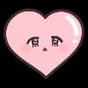 Эмодзи из набора Menhera-chan. Emoji :: @line_stickers для Телеграм: Статические ❤️