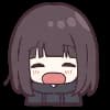 Эмодзи из набора Menhera-chan. Emoji :: @line_stickers для Телеграм: Статические 😄