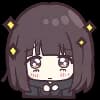 Эмодзи из набора Menhera-chan. Emoji :: @line_stickers для Телеграм: Статические 😢
