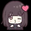 Эмодзи из набора Menhera-chan. Emoji :: @line_stickers для Телеграм: Статические 😘