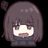 Эмодзи из набора Menhera-chan. Emoji :: @line_stickers для Телеграм: Статические 🤨