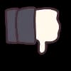 Эмодзи из набора Menhera-chan. Emoji :: @line_stickers для Телеграм: Статические 👎