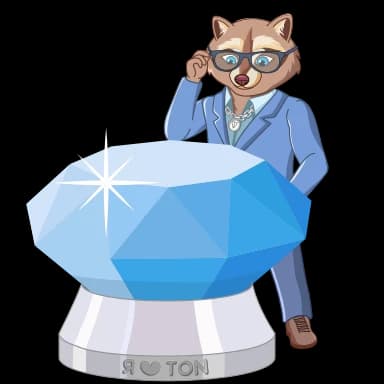 Стикер из набора Я люблю TON | @ilovetoncoin для Телеграм: Анимированные 💎