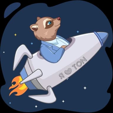 Стикер из набора Я люблю TON | @ilovetoncoin для Телеграм: Анимированные 🚀