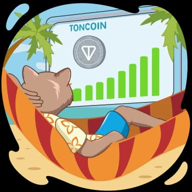 Стикер из набора Я люблю TON | @ilovetoncoin для Телеграм: Анимированные 📈